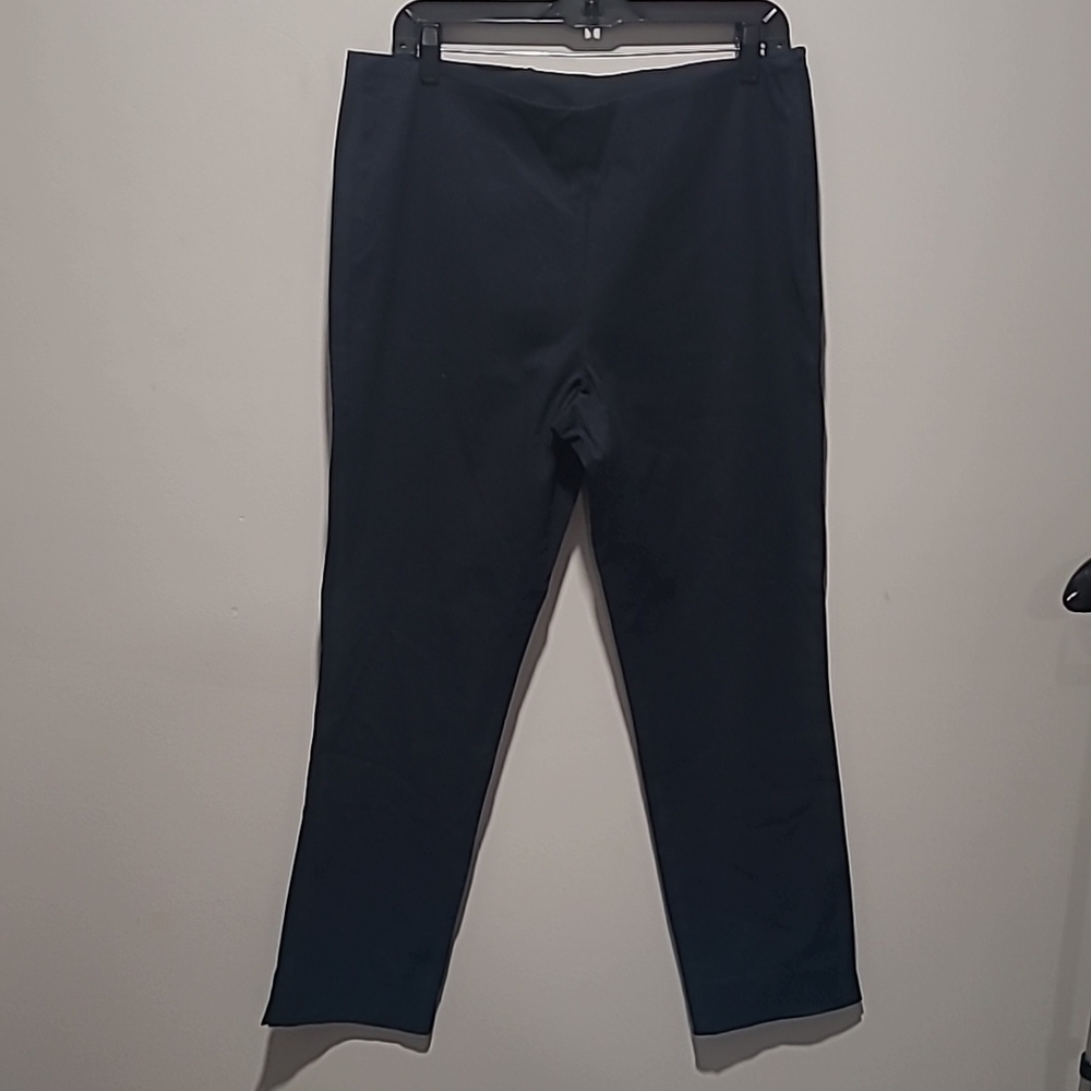 Soft Surroundings sz 10 navy ankle dress pants WP135